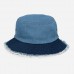 Distressed Denim Bucket Hat